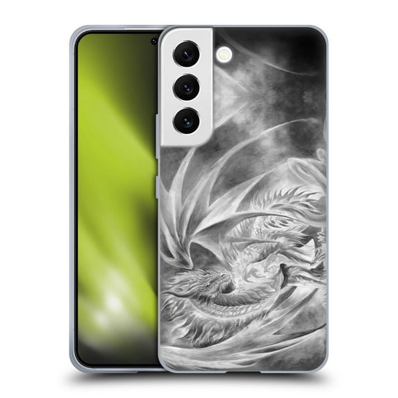 Head Case Designs Officially Licensed Ruth Thompson Dragons Silver Ice Soft Gel Case Compatible with Samsung Galaxy S22 5G