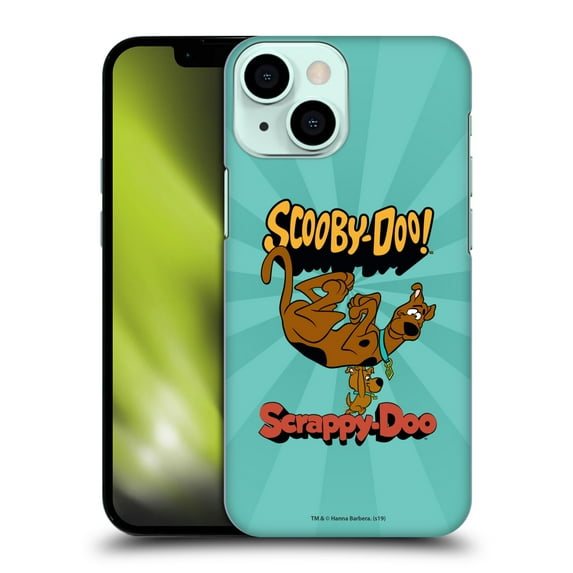 Head Case Designs Officially Licensed Scooby-Doo 50th Anniversary Scooby And Scrappy Hard Back Case Compatible with Apple iPhone 13 Mini