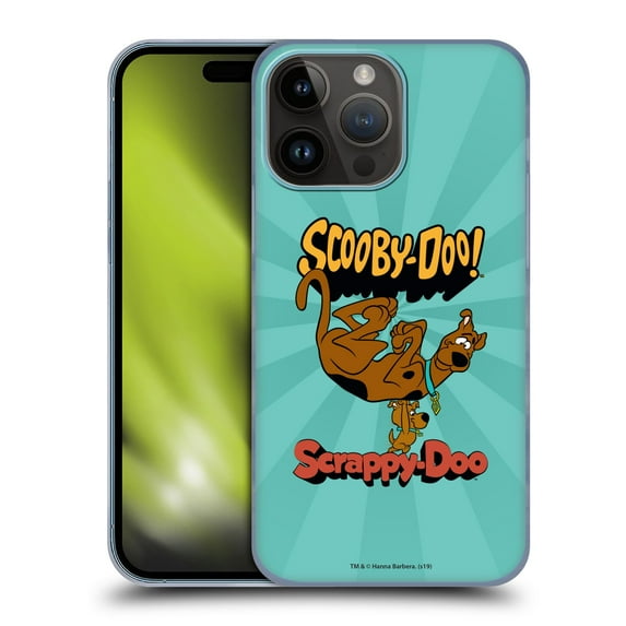 Head Case Designs Officially Licensed Scooby-Doo 50th Anniversary Scooby And Scrappy Hard Back Case Compatible with Apple iPhone 15 Pro Max