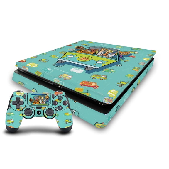 Head Case Designs Officially Licensed Scooby-Doo Graphics Mystery Inc. Vinyl Sticker Skin Decal Cover Compatible with Sony PS4 Slim Console & Controller