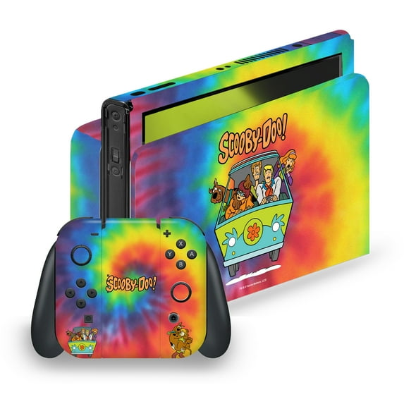 Head Case Designs Officially Licensed Scooby-Doo Graphics Tie Dye Vinyl Sticker Skin Decal Cover Compatible with Nintendo Switch OLED