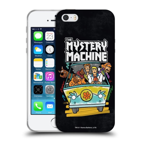 Head Case Designs Officially Licensed Scooby-Doo Mystery Inc. Grunge Mystery Machine Soft Gel Case Compatible with Apple iPhone 5 / 5s / iPhone SE 2016