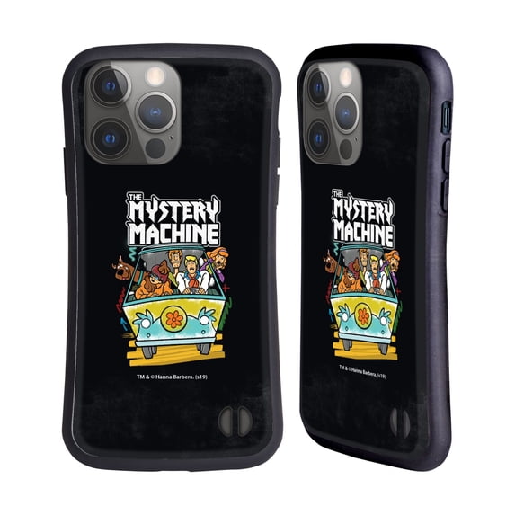 Head Case Designs Officially Licensed Scooby-Doo Mystery Inc. Grunge Mystery Machine Hybrid Case Compatible with Apple iPhone 14 Pro