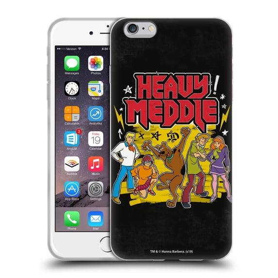 Head Case Designs Officially Licensed Scooby-Doo Mystery Inc. Heavy Meddle Soft Gel Case Compatible with Apple iPhone 6 Plus / iPhone 6s Plus