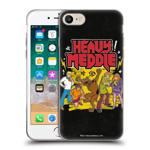 Head Case Designs Officially Licensed Scooby-Doo Mystery Inc. Heavy Meddle Soft Gel Case Compatible with Apple iPhone 7 / 8 / SE 2020 & 2022