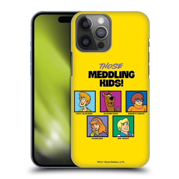 Head Case Designs Officially Licensed Scooby-Doo Mystery Inc. Meddling Kids Hard Back Case Compatible with Apple iPhone 14 Pro Max