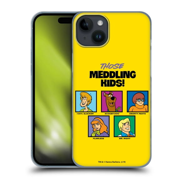 Head Case Designs Officially Licensed Scooby-Doo Mystery Inc. Meddling Kids Hard Back Case Compatible with Apple iPhone 15 Plus