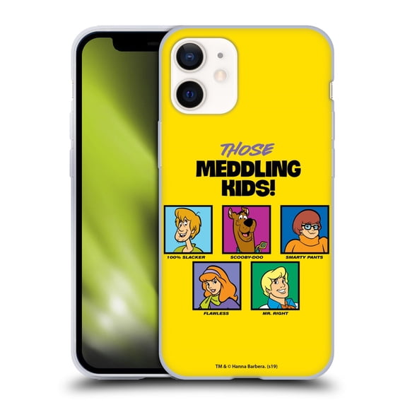 Head Case Designs Officially Licensed Scooby-Doo Mystery Inc. Meddling Kids Soft Gel Case Compatible with Apple iPhone 12 Mini