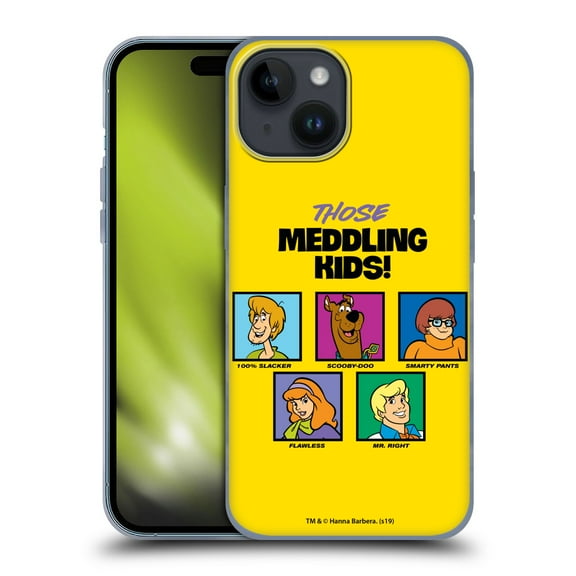 Head Case Designs Officially Licensed Scooby-Doo Mystery Inc. Meddling Kids Soft Gel Case Compatible with Apple iPhone 15