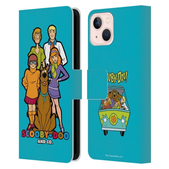 Head Case Designs Officially Licensed Scooby-Doo Mystery Inc. Scooby-Doo And Co. Leather Book Wallet Case Cover Compatible with Apple iPhone 13