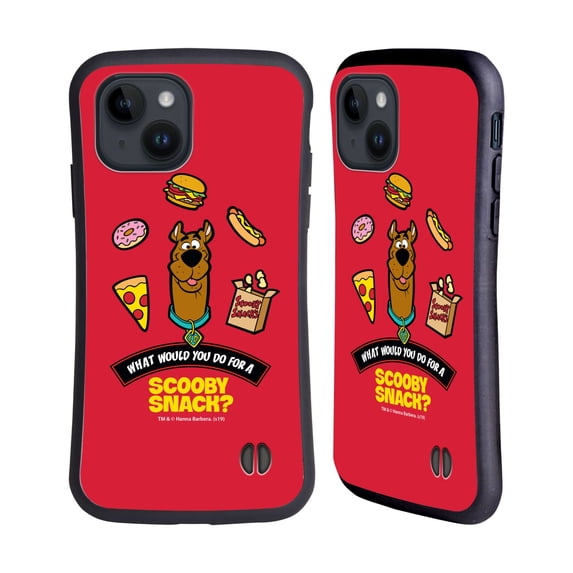Head Case Designs Officially Licensed Scooby-Doo Scooby Snack Hybrid Case Compatible with Apple iPhone 15