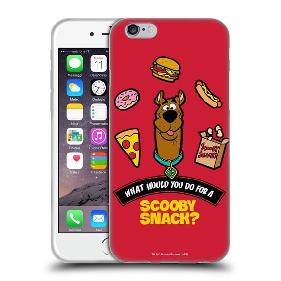 Head Case Designs Officially Licensed Scooby-Doo Scooby Snack Soft Gel Case Compatible with Apple iPhone 6 / iPhone 6s