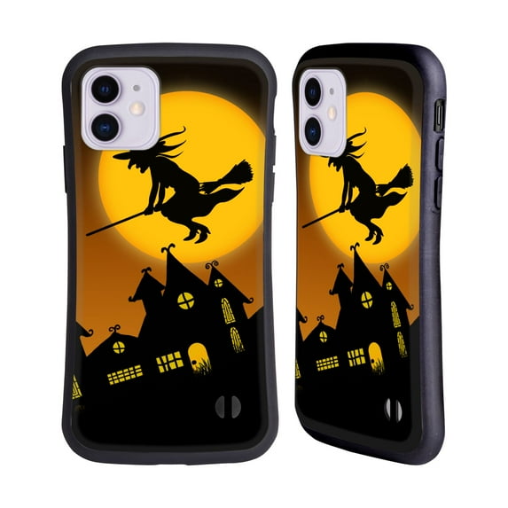 Head Case Designs Officially Licensed Simone Gatterwe Halloween Witch Hybrid Case Compatible with Apple iPhone 11