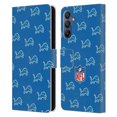 thumbnail image 1 of Head Case Designs NFL Detroit Lions Artwork Patterns Leather Book Wallet Case Cover For Samsung Galaxy A15, 1 of 6