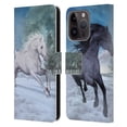 thumbnail image 1 of Head Case Designs Officially Licensed Simone Gatterwe Horses Freedom In The Snow Leather Book Wallet Case Cover Compatible with Apple iPhone 15 Pro, 1 of 6