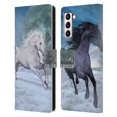 thumbnail image 1 of Head Case Designs Officially Licensed Simone Gatterwe Horses Freedom In The Snow Leather Book Wallet Case Cover Compatible with Samsung Galaxy S21+ 5G, 1 of 6