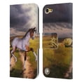 thumbnail image 1 of Head Case Designs Officially Licensed Simone Gatterwe Horses The Little Foal Leather Book Wallet Case Cover Compatible with Apple iPod Touch 5G 5th Gen, 1 of 6