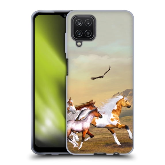 Head Case Designs Officially Licensed Simone Gatterwe Horses Wild Herd Soft Gel Case Compatible with Samsung Galaxy A12 (2020)