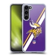 thumbnail image 1 of Head Case Designs NFL Minnesota Vikings Logo Stripes Soft Gel Case for Samsung Galaxy S23+ 5G, 1 of 7