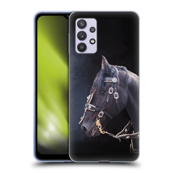 Head Case Designs Officially Licensed Simone Gatterwe Pegasus And Unicorns Friesian Horse Soft Gel Case Compatible with Samsung Galaxy A32 5G / M32 5G (2021)