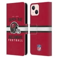 thumbnail image 1 of Head Case Designs NFL Tampa Bay Buccaneers Graphics Helmet Typography Leather Book Wallet Case Cover For Apple iPhone 13, 1 of 6