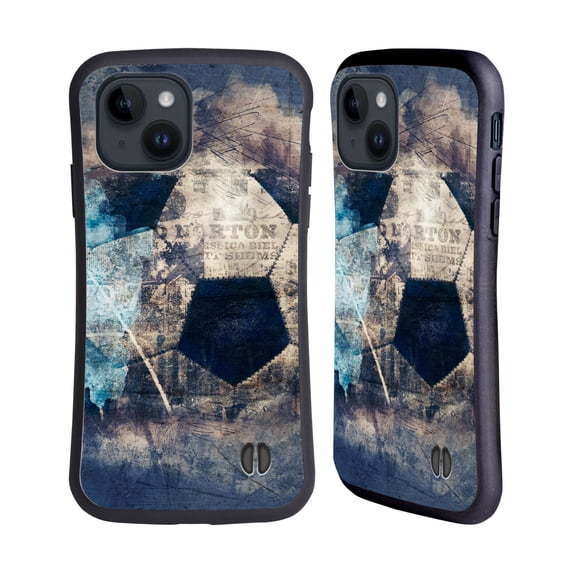 Head Case Designs Officially Licensed Simone Gatterwe Vintage And Steampunk Grunge Soccer Hybrid Case Compatible with Apple iPhone 15