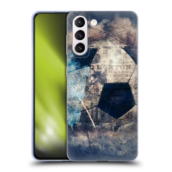 Head Case Designs Officially Licensed Simone Gatterwe Vintage And Steampunk Grunge Soccer Soft Gel Case Compatible with Samsung Galaxy S21+ 5G