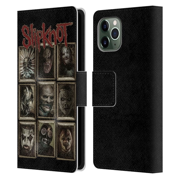 Head Case Designs Officially Licensed Slipknot Key Art Covered Faces Leather Book Wallet Case Cover Compatible with Apple iPhone 11 Pro