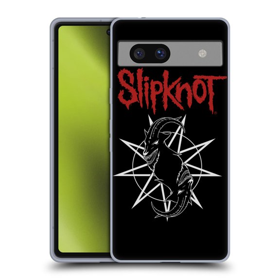 Head Case Designs Officially Licensed Slipknot Key Art Goat Logo Soft Gel Case Compatible with Google Pixel 7a