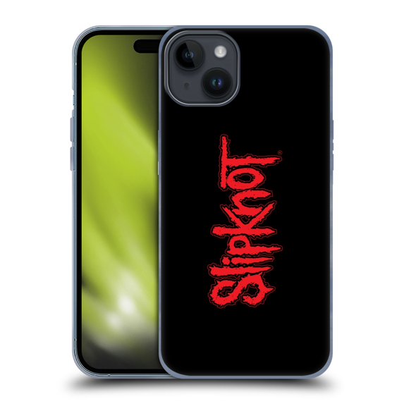 Head Case Designs Officially Licensed Slipknot Key Art Text Soft Gel Case Compatible with Apple iPhone 15 Plus