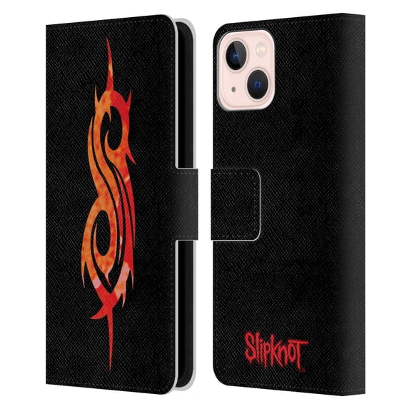 Head Case Designs Officially Licensed Slipknot Key Art Tribal Leather Book Wallet Case Cover Compatible with Apple iPhone 13