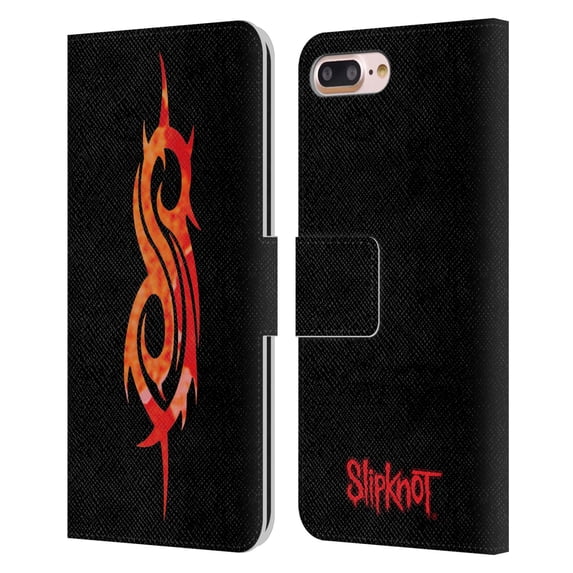 Head Case Designs Officially Licensed Slipknot Key Art Tribal Leather Book Wallet Case Cover Compatible with Apple iPhone 7 Plus / iPhone 8 Plus