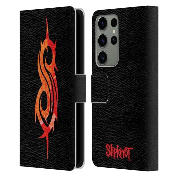 Head Case Designs Officially Licensed Slipknot Key Art Tribal Leather Book Wallet Case Cover Compatible with Samsung Galaxy S23 Ultra 5G