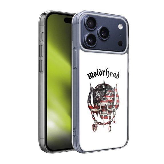 Head Case Designs Motorhead Graphics American Skull Soft Gel Case for Apple iPhone 17 Pro Max