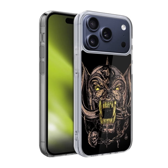 Head Case Designs Motorhead Graphics Snaggletooth Soft Gel Case for Apple iPhone 17 Pro