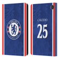 thumbnail image 1 of Head Case Designs Officially Licensed Chelsea Football Club 2025/26 Players Home Kit Moisés Caicedo Leather Wallet Case Compatible with Amazon Fire 7 2022, 1 of 6