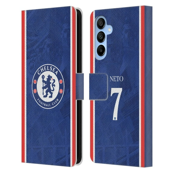 Head Case Designs Officially Licensed Chelsea Football Club 2025/26 Players Home Kit Pedro Neto Leather Wallet Case Compatible with Samsung Galaxy A16 5G
