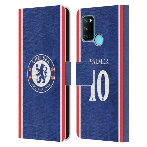 Head Case Designs Officially Licensed Chelsea Football Club 2025/26 Players Home Kit Cole Palmer Leather Wallet Case Compatible with Realme 7i / C17