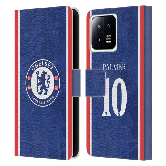 Head Case Designs Officially Licensed Chelsea Football Club 2025/26 Players Home Kit Cole Palmer Leather Wallet Case Compatible with Xiaomi 13 5G