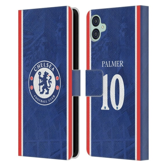 Head Case Designs Officially Licensed Chelsea Football Club 2025/26 Players Home Kit Cole Palmer Leather Wallet Case Compatible with Samsung Galaxy M04 5G / A04e