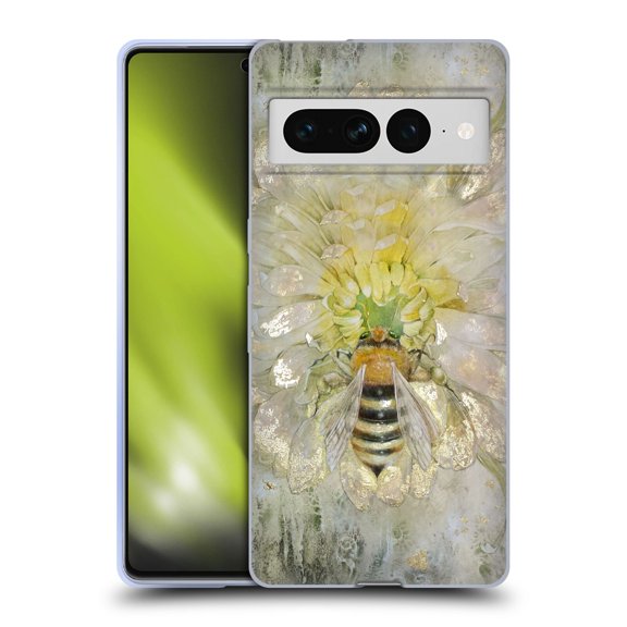 Head Case Designs Officially Licensed Stephanie Law Immortal Ephemera Bee Soft Gel Case Compatible with Google Pixel 7 Pro