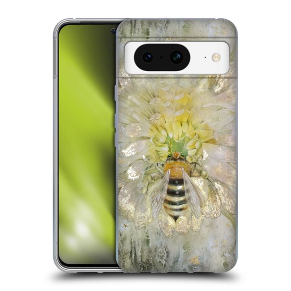 Head Case Designs Officially Licensed Stephanie Law Immortal Ephemera Bee Soft Gel Case Compatible with Google Pixel 8