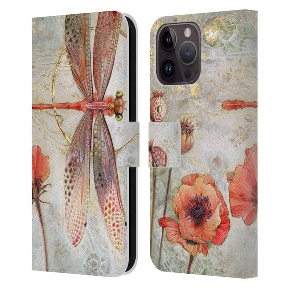 Head Case Designs Officially Licensed Stephanie Law Immortal Ephemera Trance Leather Book Wallet Case Cover Compatible with Apple iPhone 15 Pro Max