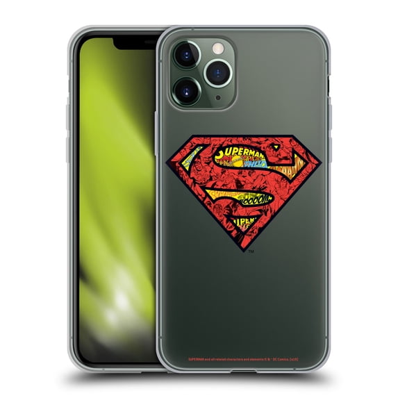 Head Case Designs Officially Licensed Superman DC Comics 80th Anniversary Logo Soft Gel Case Compatible with Apple iPhone 11 Pro