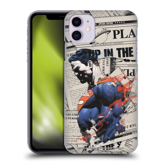 Head Case Designs Officially Licensed Superman DC Comics 80th Anniversary Newspaper Hard Back Case Compatible with Apple iPhone 11