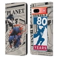 thumbnail image 1 of Head Case Designs Officially Licensed Superman DC Comics 80th Anniversary Newspaper Leather Book Wallet Case Cover Compatible with Google Pixel 7a, 1 of 6