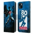 thumbnail image 1 of Head Case Designs Officially Licensed Superman DC Comics 80th Anniversary Splatter Leather Book Wallet Case Cover Compatible with Apple iPhone 15 Plus, 1 of 6