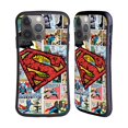 thumbnail image 1 of Head Case Designs Officially Licensed Superman DC Comics Comicbook Art Oversized Logo Hybrid Case Compatible with Apple iPhone 14 Pro, 1 of 7