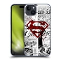 thumbnail image 1 of Head Case Designs Officially Licensed Superman DC Comics Comicbook Art Red Logo Splatter Hard Back Case Compatible with Apple iPhone 15 Plus, 1 of 7