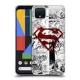 thumbnail image 1 of Head Case Designs Officially Licensed Superman DC Comics Comicbook Art Red Logo Splatter Soft Gel Case Compatible with Google Pixel 4, 1 of 7